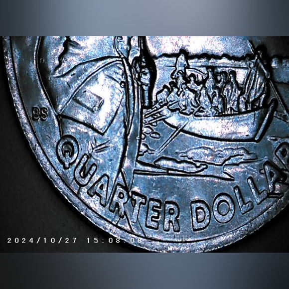 2021 crossing the Delaware 25c Quarter Mint P error coins - Picture 7 of 12